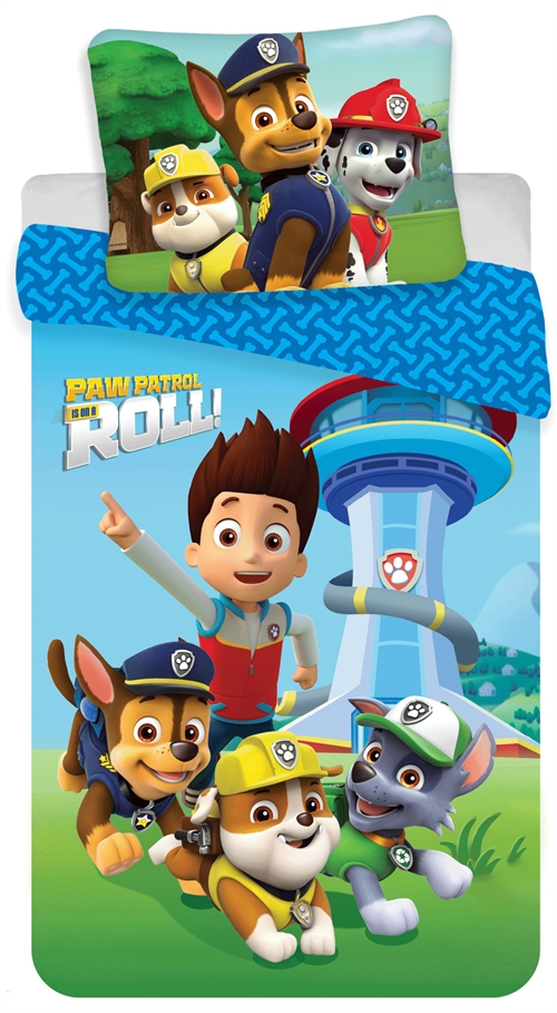 Billede af Paw Patrol sengetøj - 140x200 cm - Is on a roll Paw Patrol - Vendbart design - Sengesæt i 100% bomuld